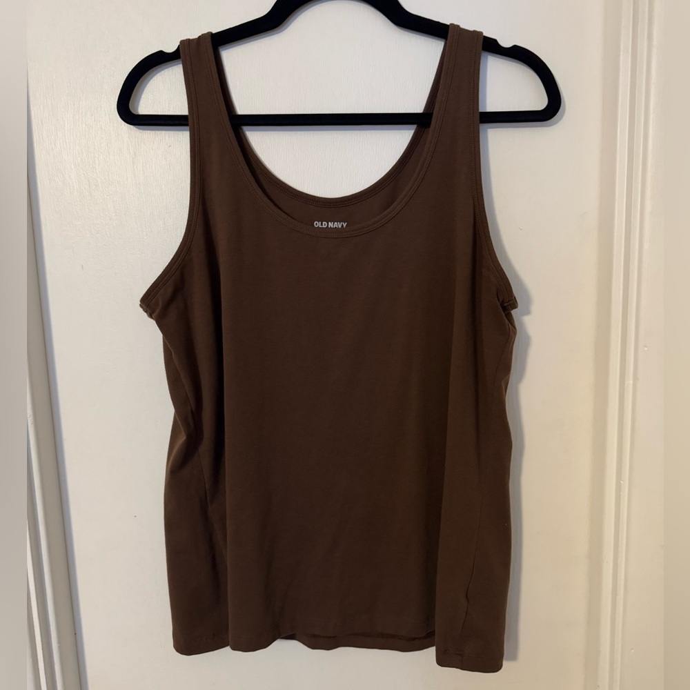 Old Navy brown first-layer basic tank top size XL